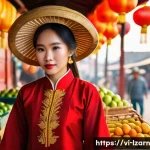 최고의 학습 루틴을 위한 필수 요소 - **Prompt:** A young Vietnamese woman in a traditional Ao Dai (red with gold embroidery), standing in...