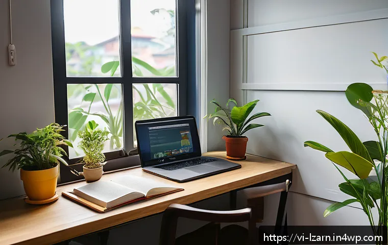 성공적인 학습 루틴 사례 분석 - A cozy, well-organized study room with large windows allowing natural daylight to fill the space, fe...